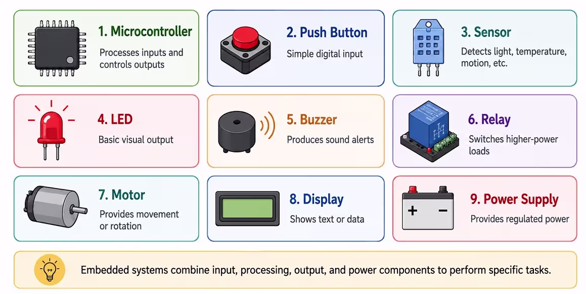 Common components of Embedded Systems