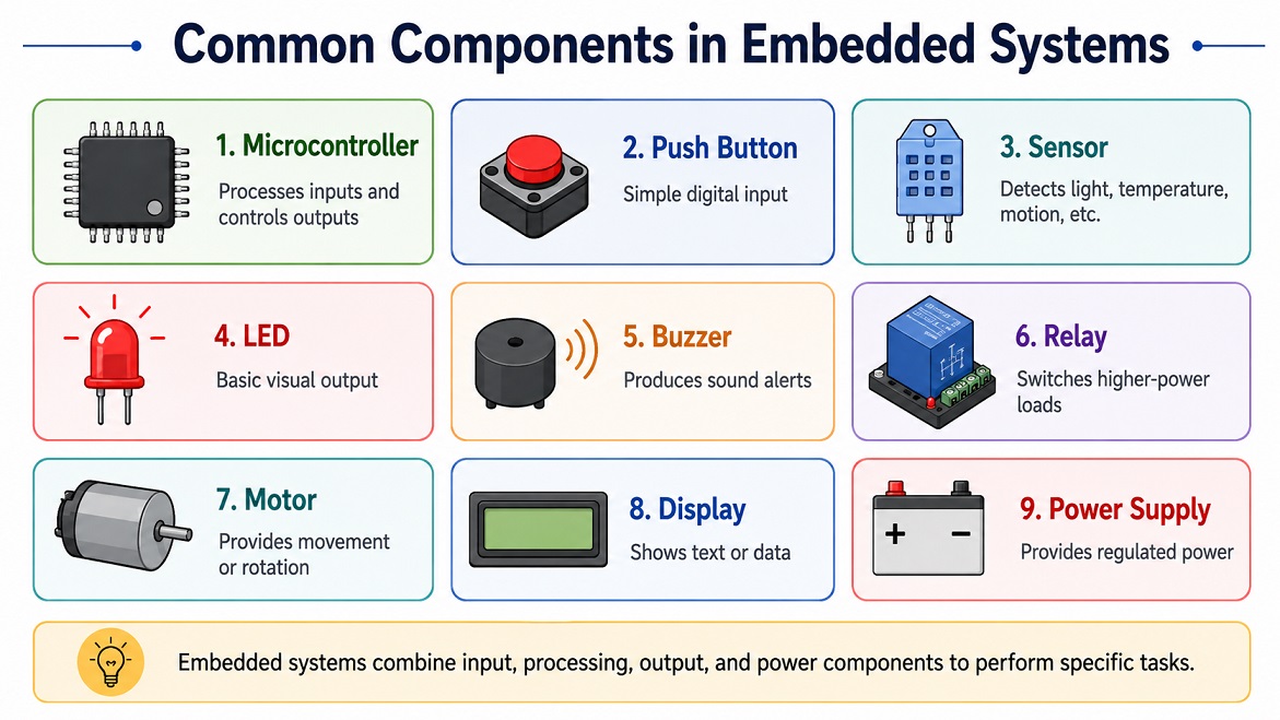 Common components of Embedded Systems